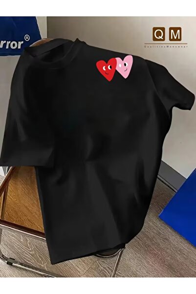 AEMİ T-Shirt - Μαύρο - Oversize