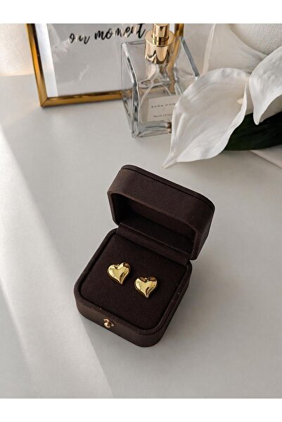 Moda Sekiz Women's Daily Stylish Elegant Heart Model Earrings
