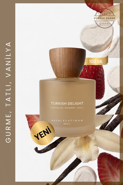 Royal Platinum Turkish Delight 100 Ml Niche Parfüm Marshmallow Vanilya Kremsi...