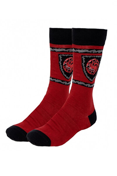 OEM Οίκος των Δράκων Κάλτσες Ενηλίκων Κόκκινες 35-41 ΕΕ