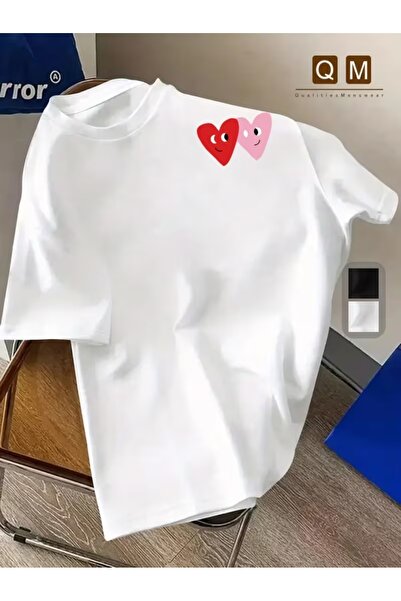 AEMİ T-Shirt - Λευκό - Oversize