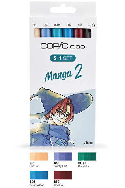Copic CIAO 5+1 SET MANGA 2, 6 PCS