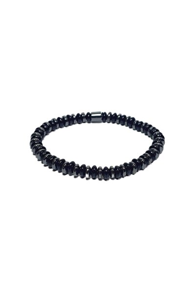 Janti Jtss26Blk1801 Onyx and Hematite Natural Stone Flexible Black Gray 6 mm ...