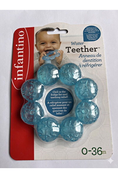 Lilnestore Diş Kaşıyıcı Infantino İçi Sulu Yumuşak Ve Dokulu Yüzey 3+ Ay Ve Ü...