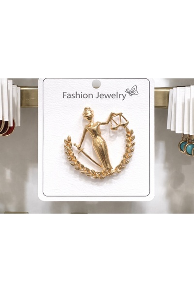 GLOW ACCESSORIES BAE Paslanmaz Çelik Zirkon Taşlı Avukat Savcı Hakim Adalet B...