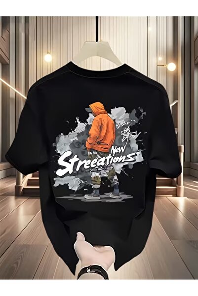 AEMİ T-Shirt - Μαύρο - Oversize