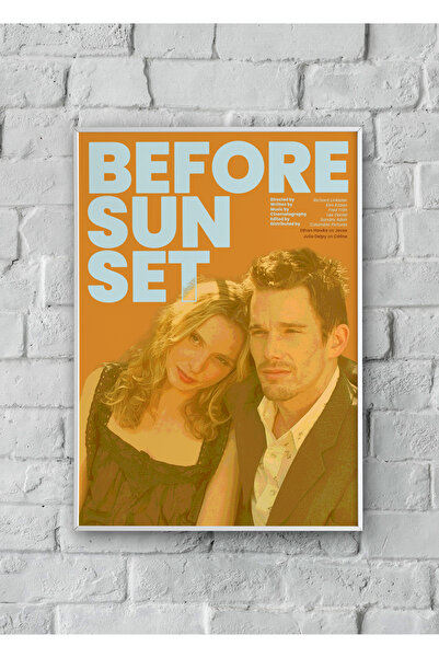 LAUBE HOME "Before Sunset" Film Afişi Poster Tablo (Çerçeveli)