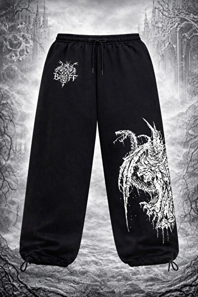 Bluff Büyük Beden Oversize Gotik Eşofman Altı