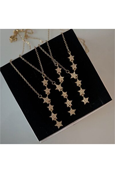 Le Manolia Accessories kayan yıldız model kararmaz çelik yıldız y kolye yaza ...