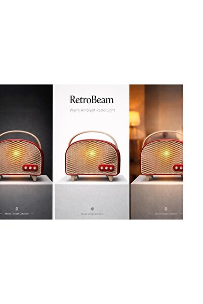 MoodDesign RetroBeam Light - Modern Retro Radyo Dizaynı İle Masa Üzeri Aydınl...