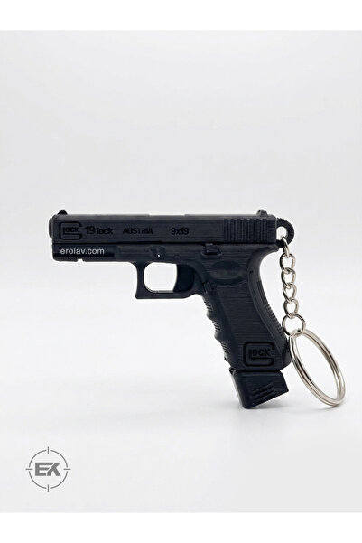 Erol G19 Model Tabanca Anahtarlık | Kılıflı, Klipsli