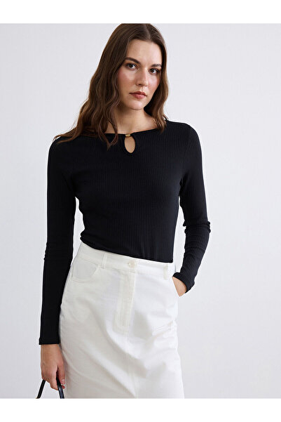 LC Waikiki YK PLUS LCW EVERYDAY Γυναικείο κορμάκι με λαιμόκοψη ποδηλάτου