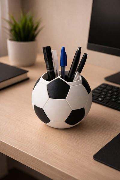 Three Dittle Birds Μαύρο και άσπρο θήκη στυλό σε σχήμα μπάλας ποδοσφαίρου 10 ...