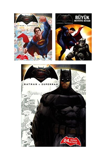 Doğan Çocuk Batman and Superman Activity and Event Books 3 Books