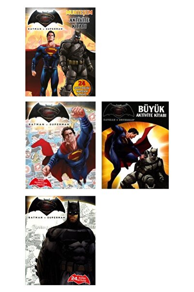 Doğan Çocuk Batman and Superman Activity and Event Books 4 Books