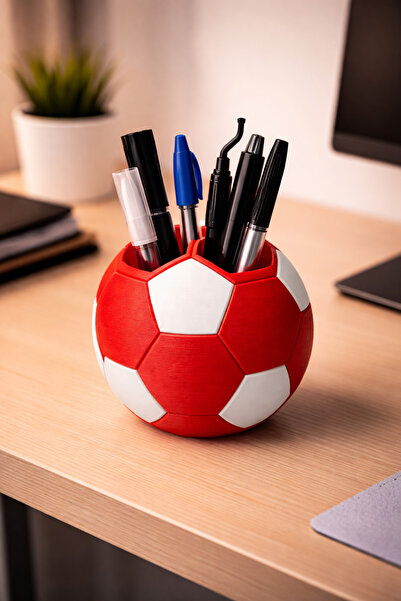 Three Dittle Birds Κόκκινο Λευκό Στυλοθήκη Μπάλας Ποδοσφαίρου 10 εκ. |   Οργα...