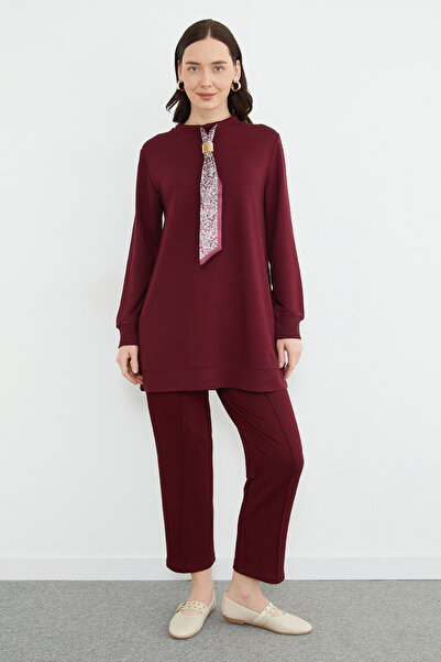 Fulla Moda Σετ 2 τεμαχίων από ύφασμα Modal με λεπτομέρεια φουλαριού Fullamodest