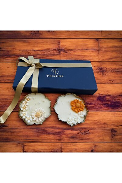 Tohfa Luxe Layali Decorative Gold Candles – Set of 2 in Premium Gift Box