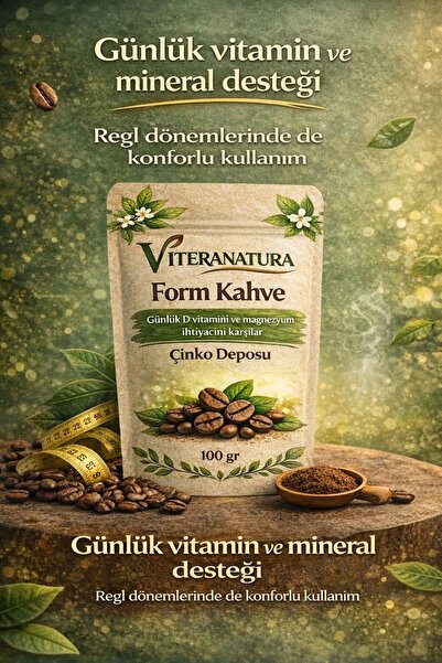 viteranatura Kolajen & L'carnitine Ekstratlı Form Kahve Detoks 100 gr &süngel...