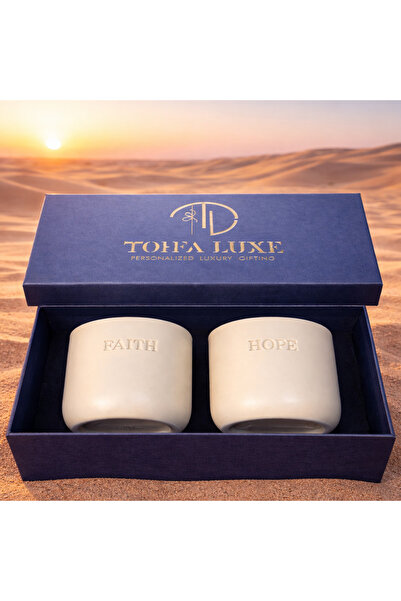 Tohfa Luxe Handcrafted Ceramic “Dream” Cup – 175 ml | Engraved English & Arab...