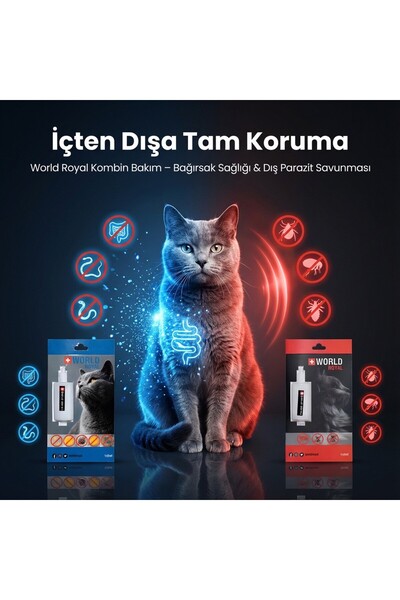 World Royal kedi iç dış bakım seti