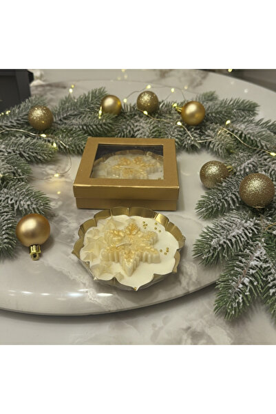 Tohfa Luxe - UAE Golden Star Sculpture Candle in Gift Box