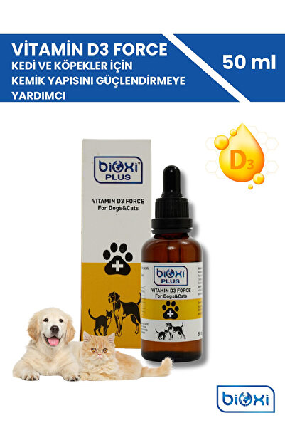 Bioxi Kedi ve Köpek D3 Vitamin Takviyesi 50 ML