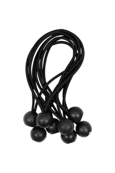 Vorel Set de 8 curele pentru fixarea prelatelor Vorel, 200mm, Negru