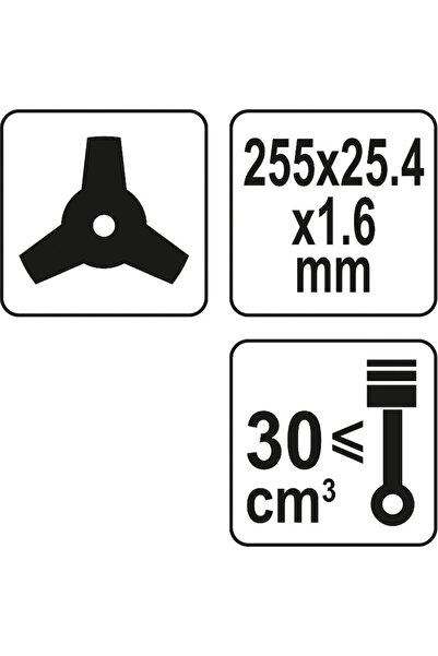 yato Lamă triplă pentru motocoasă YT-85155, Diametru 255 mm