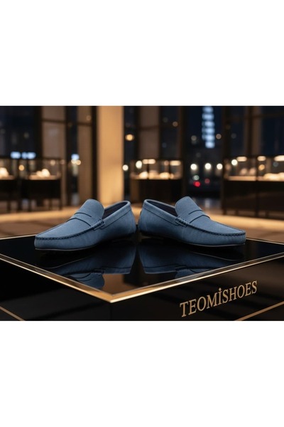 By Barretti MAVİ SÜET LOAFER ROK