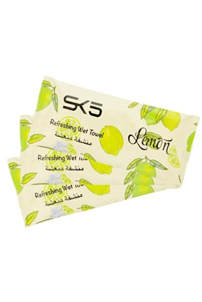 SK5 مناديل مبللة منعشة SK 5 - برائحة الليمون (عبوة من 25 قطعة)