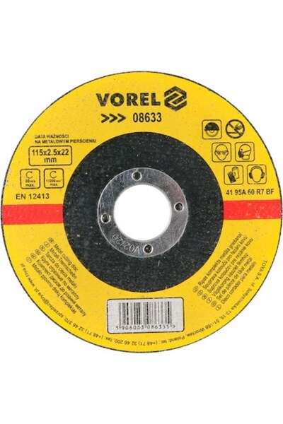 Vorel Disc de tăiere metal 115 x 2.5 x 22 mm