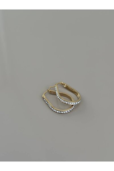 Nues Women's Steel Stone Earrings