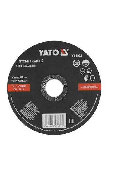 yato Disc de tăiere pentru piatră 125 x 1.5 x 22 mm
