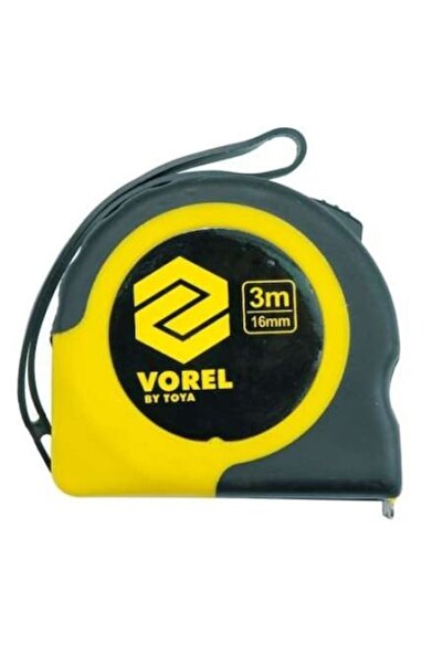 Vorel Ruletă de măsurat, Galben-Negru, 10m x 25mm