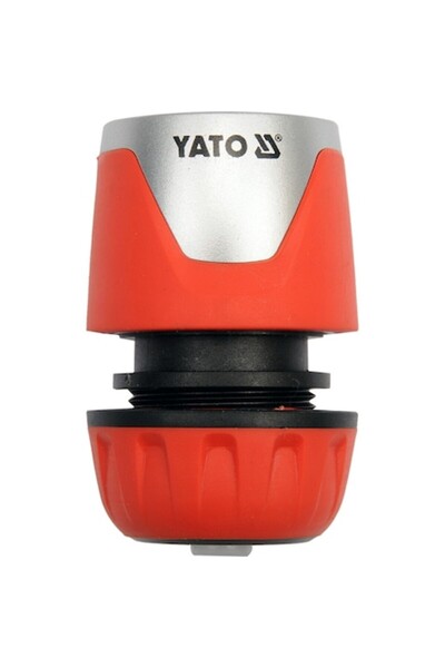 yato Conector furtun cu funcție de oprire, 1/2 ", Portocaliu