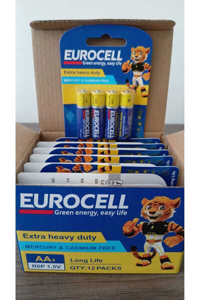 EUROCELL kalem pil 48' li paket AA4 R6P 1.5 V