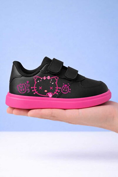 amazoondesing Pantofi sport pentru fete cu imprimeu animal, Black Pink Sweet ...