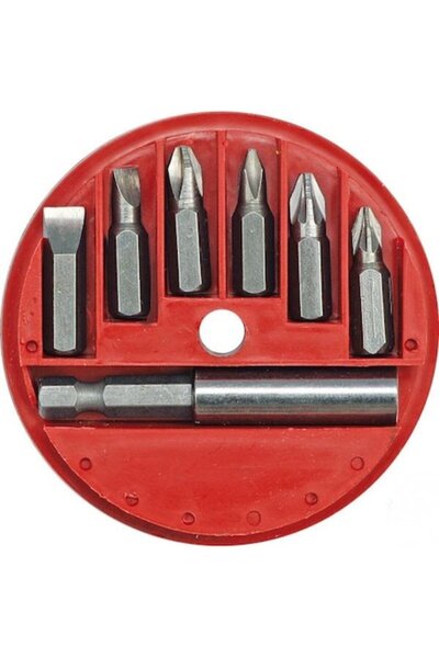 Vorel Set de 6 biți în cruce și drepți cu adaptor hexagonal de 1/4 inch