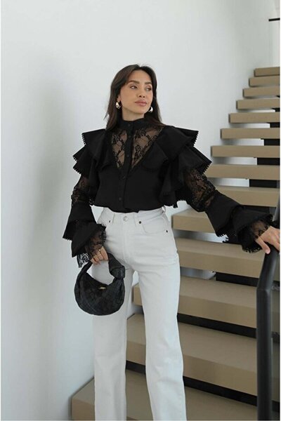 Noi Belis Πουκάμισο - Μαύρο - Casual