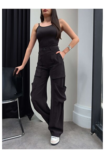 ESRAHELVACI Παντελόνι Cargo με λεπτομέρεια φερμουάρ