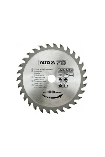 yato Lamă de ferăstrău circular, YATO, Lemn, 140 x 16, 30T