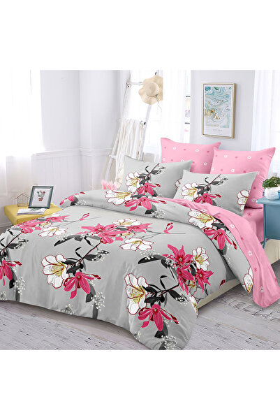 Pucioasa Lenjerie de pat cu elastic 180x200 pentru pat dublu Pucioasa, 6 pies...