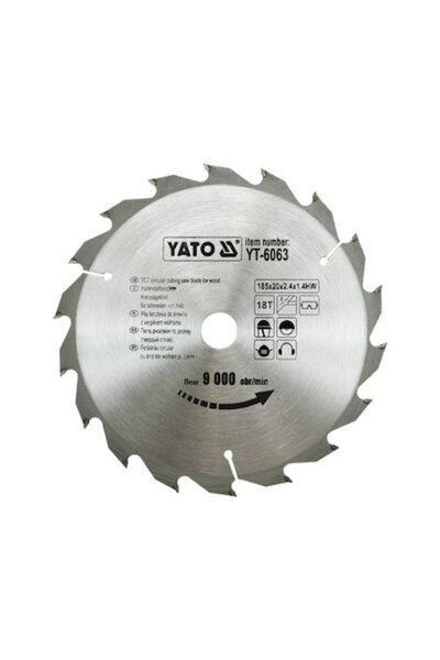 yato Disc de lemn YT-6063, 185 x 18 x 20 mm