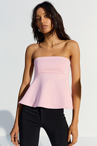 Bershka Peplum bandeau top