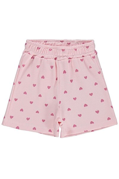 Civil Girls Σορτς με στάμπα καρδιάς για 2-5 ετών - Πούδρα