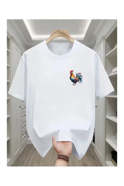 ZİYMO Μπλουζάκι με στάμπα κόκορα