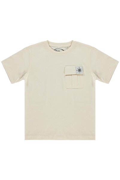 Civil Boys Μπλουζάκι για παιδιά 6-9 ετών με μπροστινή τσέπη - Ελεφαντόδοντο