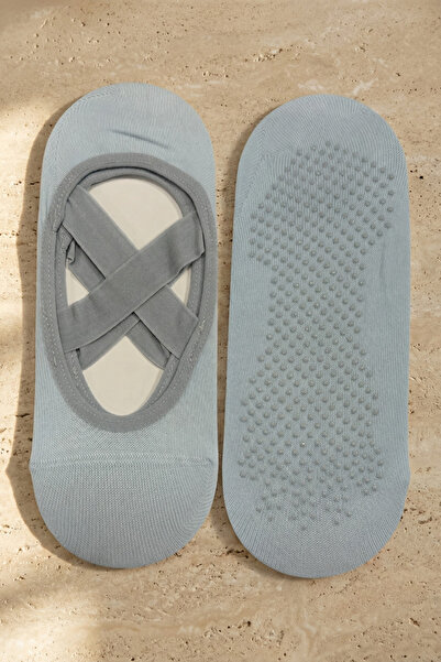 Katia&Bony Γυναικείες κάλτσες Asta Yoga / Pilates σε γαλάζιο χρώμα