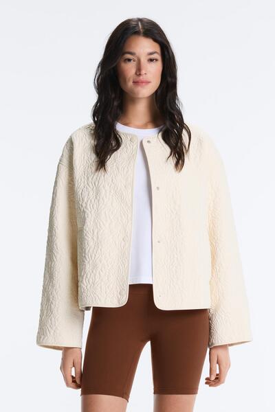 Oysho FELLEX® AEROGEL dolgulu çiçekli ceket